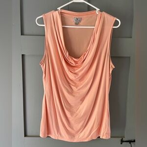 Peach Worthington Sleeveless Blouse Top